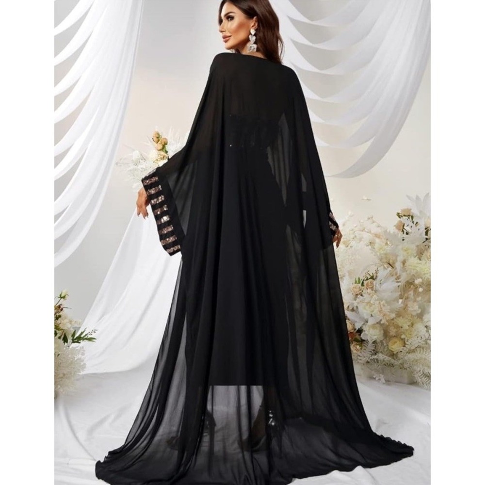New Giffniseti Cloak Party Dress Size Medium Witchy Whimsigoth Fairy Sequins M - Picture 10 of 11